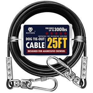 Heavy-Duty 100ft Dog Tie-Out Cable 300lbs
