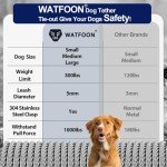 Heavy-Duty 50ft Tie-Out Cable for Large Dogs