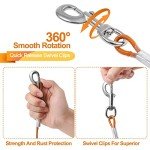 Heavy Duty 20ft Dog Tie Out Cable for Large Dogs