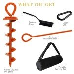 Heavy Duty Dog Tie Out Stake for Large Dogs
