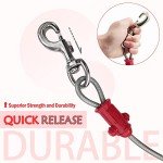 Reflective Tie Out Cable for Large Dogs - 15 Feet