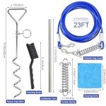 6-Piece Heavy Duty Dog Tie Out Setup