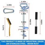 TOMBABY Heavy Duty Dog Tie Out Stake