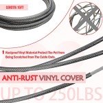 Reflective Tie Out Cable for Large Dogs - 15 Feet