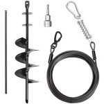 Heavy Duty 30ft Dog Tie-Out Cable and Stake