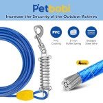 Petbobi 20ft Dog Tie-Out Cable and Stake