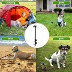 360° Swivel Dog Tie Out Stake for Large Dogs
