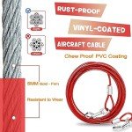 Heavy-Duty Dog Tie Out Cable and Stake