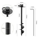 360° Swivel Dog Tie Out Stake for Large Dogs