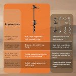 HEPFLANZE Heavy Duty Dog Tie Out Stake