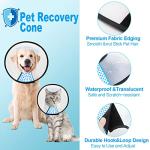 Adjustable Dog Cone Collar for Comfortable Recovery