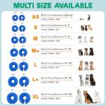 Inflatable Dog Cone Collar for Recovery – Blue