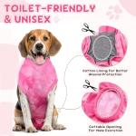 Lukovee Adjustable Dog Recovery Suit, Pink Tie-Dye