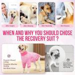 Lukovee Soft Dog Recovery Onesie - Pink