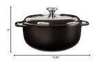 Midnight Chrome 6 Quart Cast Iron Dutch Oven