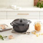 Midnight Chrome 6 Quart Cast Iron Dutch Oven