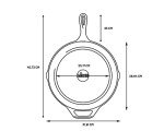 12-Inch Lodge Cast Iron Skillet with Hot Handle