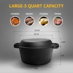 Pre-Seasoned Cast Iron Dutch Oven & Skillet