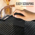 Reversible Cast Iron Griddle with Cooking Accessories