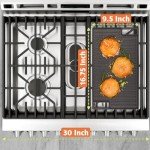 Reversible Cast Iron Griddle with Cooking Accessories