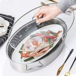 Eglaf 8Qt Stainless Steel Steamer and Stockpot