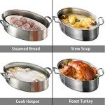 Eglaf 8Qt Stainless Steel Steamer and Stockpot