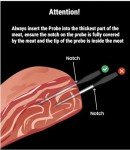 Wireless Meat Thermometer with Ultra-Thin Probes