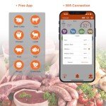Wireless Meat Thermometer with Bluetooth App Control