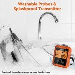 Yunbaoit Wireless Meat Thermometer with Dual Probes