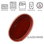 Terracotta Oval Cooking Pots - Set of 2