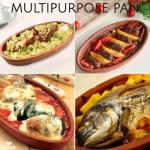 Terracotta Oval Cooking Pots - Set of 2