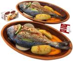 Terracotta Oval Cooking Pots - Set of 2