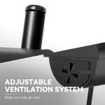 30-Inch Charcoal Grill with Side Tables