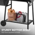 30-Inch Charcoal Grill with Side Tables