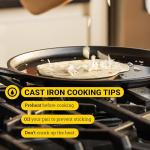 10.5-inch Pre-Seasoned Cast Iron Griddle