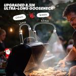 Parrilla Magnética: 2 Luces Flexibles para Cocina