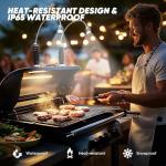 Parrilla Magnética: 2 Luces Flexibles para Cocina