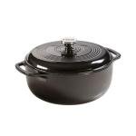 Midnight Chrome 6 Quart Cast Iron Dutch Oven