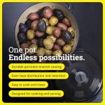 Midnight Chrome 6 Quart Cast Iron Dutch Oven