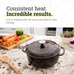 Midnight Chrome 6 Quart Cast Iron Dutch Oven