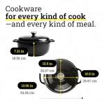 Midnight Chrome 6 Quart Cast Iron Dutch Oven