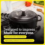 Midnight Chrome 6 Quart Cast Iron Dutch Oven