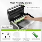 Bonsenkitchen Easy Handle Vacuum Sealer with Cutter