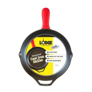 12-Inch Lodge Cast Iron Skillet with Hot Handle