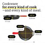 12-Inch Lodge Cast Iron Skillet with Hot Handle