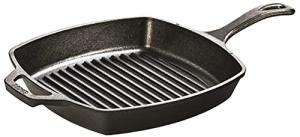 10.5-Inch Pre-Seasoned Cast Iron Grill Pan