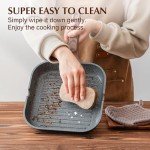Versatile 9.5-Inch Nonstick Grill Pan for Cooking