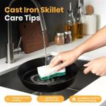 3-Piece Pre-Seasoned Cast Iron Skillet Set