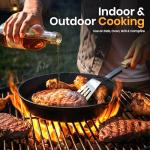 3-Piece Pre-Seasoned Cast Iron Skillet Set