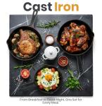3-Piece Pre-Seasoned Cast Iron Skillet Set